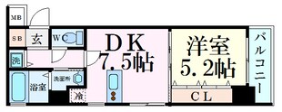 ルーエ五条堀川の物件間取画像